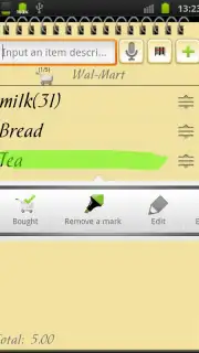 Список покупок screenshot 1