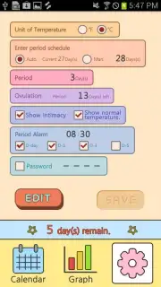 Period Diary Supreme Lite screenshot 2