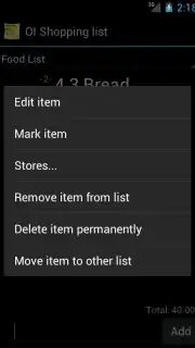 OI Shopping list screenshot 5