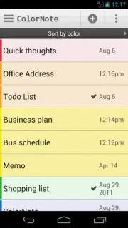 ColorNote Notepad screenshot 6