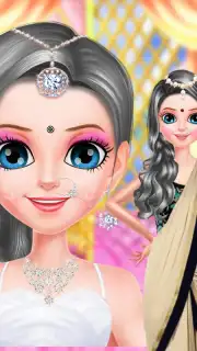 Indian Gopi Doll Makeover- Indian Bridal Fashion screenshot 1