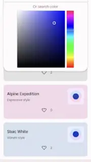 Repainter · dynamic themes screenshot 2