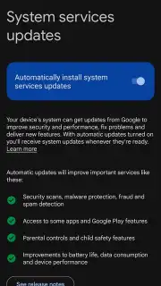 Google Play services screenshot 2