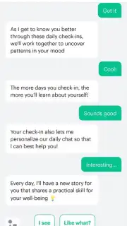 Woebot screenshot 4