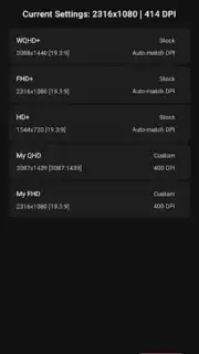 Pixels: Resolution+DPI Changer screenshot 3
