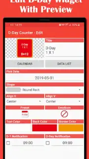 D-Day Counter & Memo Widget screenshot 7