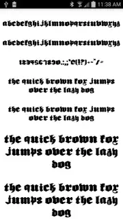 Gothic Fonts 50 screenshot 5