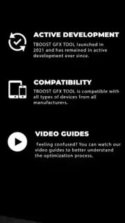 TBOOST Game Booster & GFX Tool screenshot 1