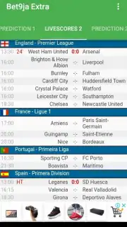 Bet9ja Extra with predictions and Livescores screenshot 4