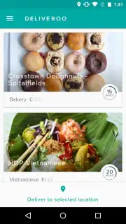 Deliveroo screenshot 1
