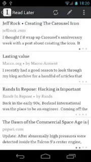 Instapaper screenshot 2