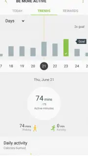 Samsung Health screenshot 1