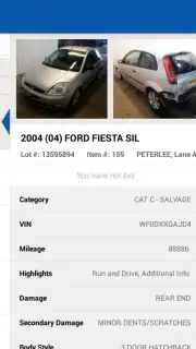 Copart screenshot 2