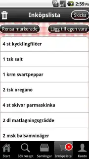 Kokaihop.se screenshot 1