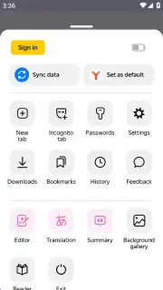 Yandex Browser (alpha) screenshot 15