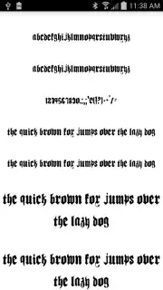 Gothic Fonts 50 screenshot 3
