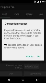 PsiPhon screenshot 3