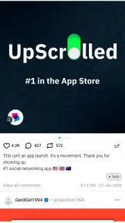 UpScrolled screenshot 1