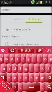 Pink Keyboard Hearts Glow screenshot 7