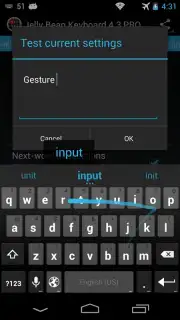 Jelly Bean Keyboard 4.3 screenshot 3