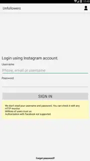 Unfollowers for Instagram screenshot 3