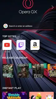 Opera GX screenshot 1