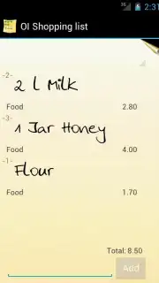 OI Shopping list screenshot 3