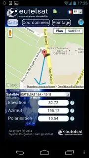 Eutelsat satellite finder screenshot 4