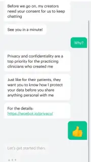 Woebot screenshot 7
