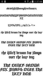 Gothic Fonts 50 screenshot 7