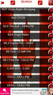 FM Canadian Radio Top screenshot 1