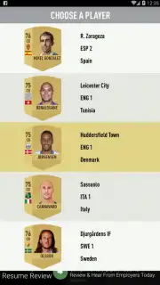 FUT 18 DRAFT screenshot 1