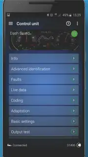 OBDeleven VAG car diagnostics screenshot 11