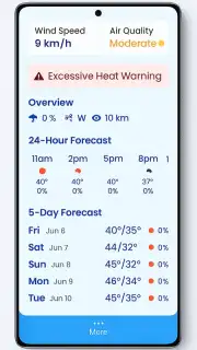 live weather checker screenshot 2