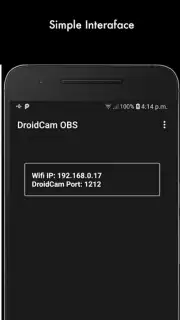 DroidCam OBS screenshot 1