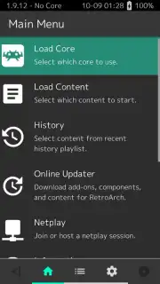 RetroArch screenshot 1