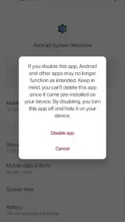 Android System WebView screenshot 13